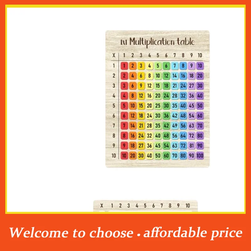 1Pcs Colorful Multiplication Table Wooden Boards Suitable For Math Classes And Back-to-School Gifts, Ideal For Family Gatherings
1Pcs Colorful Multiplication Table Wooden Boards Suitable For Math Classes And Back-to-School Gifts, Ideal For Family Gatherings