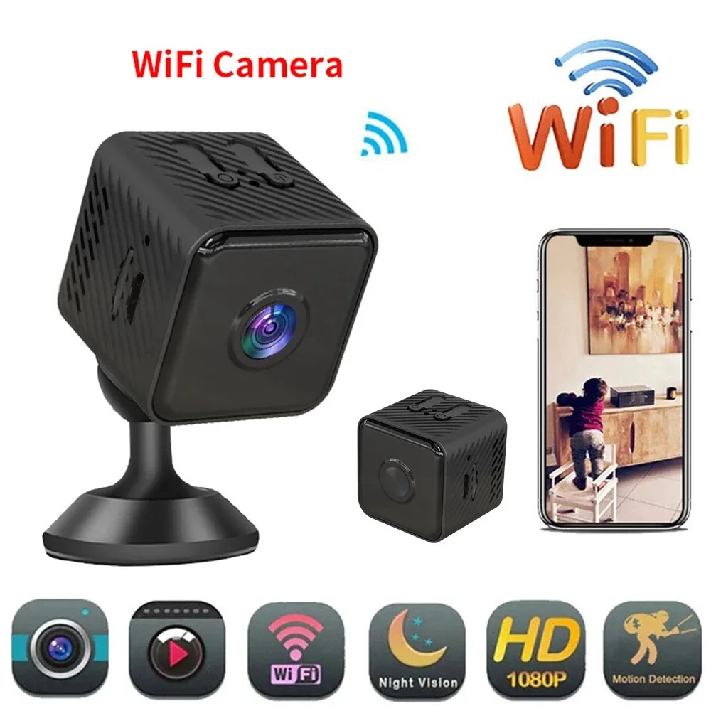 Mini Camera WiFi Sports Camera HD 1080P Wireless Security Surveillance Built-in Battery Night Vision Smart Home Micro Cam
Mini Camera WiFi Sports Camera HD 1080P Wireless Security Surveillance Built-in Battery Night Vision Smart Home Micro Cam