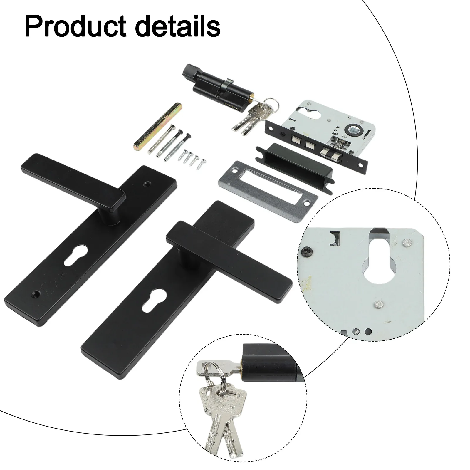 Quiet Door Lock Silent Bearing Lock Set Home Aesthetic Sophisticated Touch Easy Installation Large Knob Design
Quiet Door Lock Silent Bearing Lock Set Home Aesthetic Sophisticated Touch Easy Installation Large Knob Design
