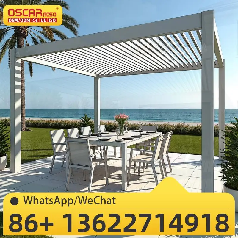 Sun Shade Waterproof Outdoor Louvered Roof Kits for Patio Garden Balcony pergola
Sun Shade Waterproof Outdoor Louvered Roof Kits for Patio Garden Balcony pergola