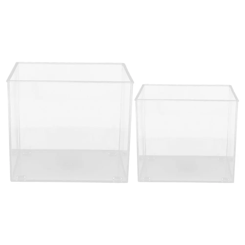 2Pcs Mini Desktop Fish Tank Clear Betta Aquarium Bowl Open Top Portable Plastic Tank Home Office Decor Fish Box for Aquarium
2Pcs Mini Desktop Fish Tank Clear Betta Aquarium Bowl Open Top Portable Plastic Tank Home Office Decor Fish Box for Aquarium