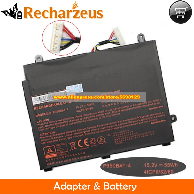 Genuine P950BAT-4 Battery 15.2V 3500mAh 55Wh for Clevo Eurocom Q5 Q6 P950HP6 P957HR P950ER PRIME-15 NP8950 Key 15 KINGBOOK T97
Genuine P950BAT-4 Battery 15.2V 3500mAh 55Wh for Clevo Eurocom Q5 Q6 P950HP6 P957HR P950ER PRIME-15 NP8950 Key 15 KINGBOOK T97