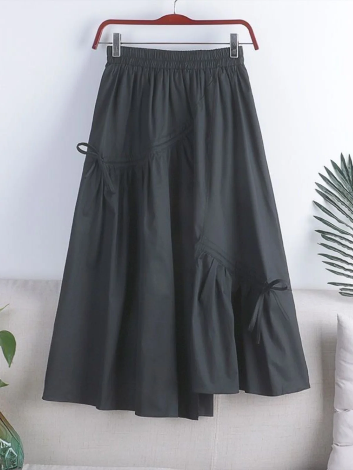 High Waist A-Line Midi Skirt Women's Summer 2024 Slimming Asymmetrical Tie Large Swing Half-length Skirts Commute Style
High Waist A-Line Midi Skirt Women's Summer 2024 Slimming Asymmetrical Tie Large Swing Half-length Skirts Commute Style