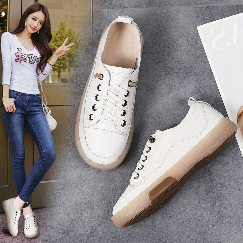 Women Flat Shoes Summer Breathable Cutout Casual Shoes Ladies Soft Bottom PU Leather Flats White Shoes Woman
Women Flat Shoes Summer Breathable Cutout Casual Shoes Ladies Soft Bottom PU Leather Flats White Shoes Woman