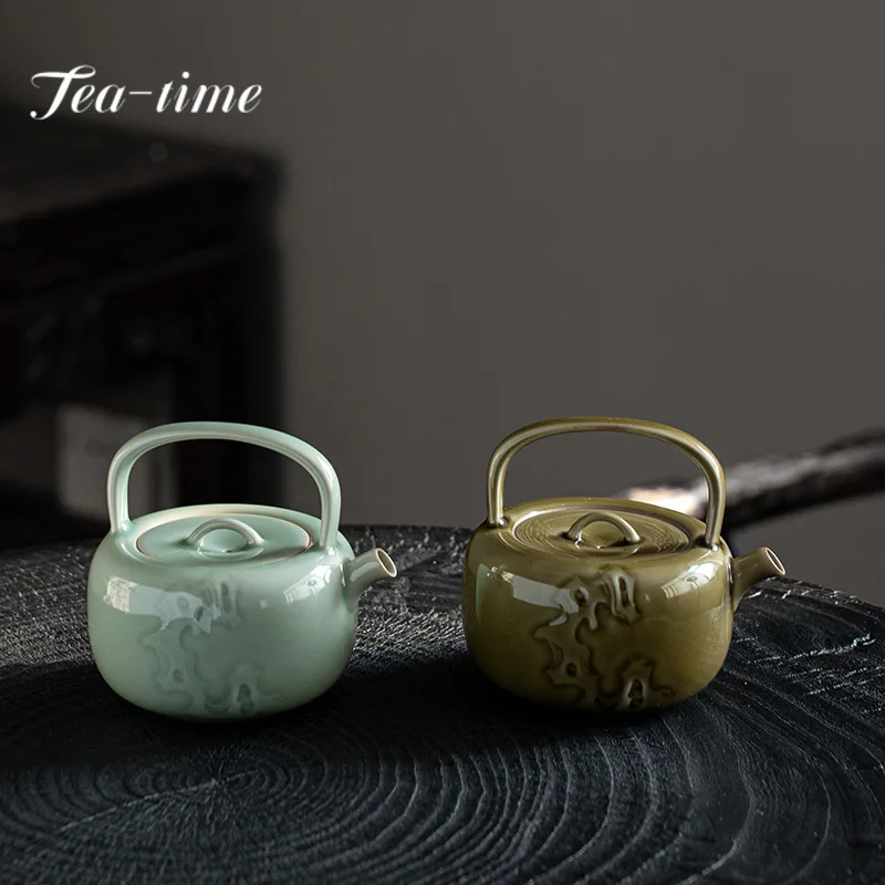 220ml Handmade Relief Taihu Stone Ceramic Teapot Japanese Small Hand Pot Tea Maker Kettle Chinese Tea Set Equipment Collection
220ml Handmade Relief Taihu Stone Ceramic Teapot Japanese Small Hand Pot Tea Maker Kettle Chinese Tea Set Equipment Collection