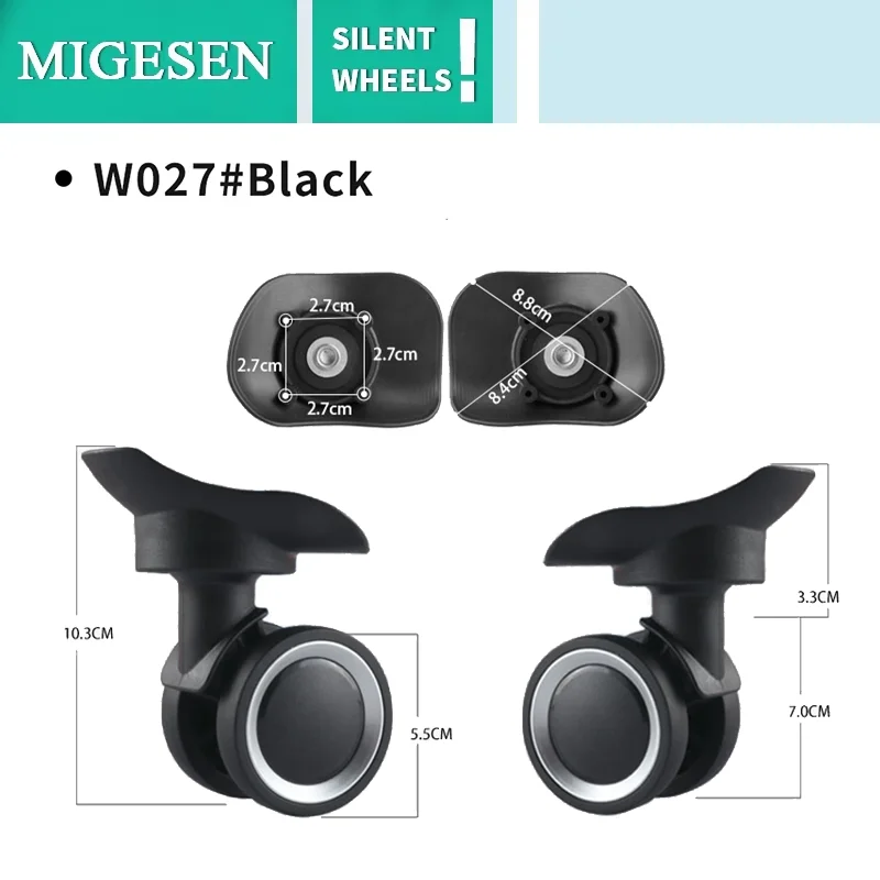 Luggage Wheel Suitcase Weels Swivel Wheel Trolley Bags Wear-resistant Crack resistance directional Wheel Luggage Accessories
Luggage Wheel Suitcase Weels Swivel Wheel Trolley Bags Wear-resistant Crack resistance directional Wheel Luggage Accessories