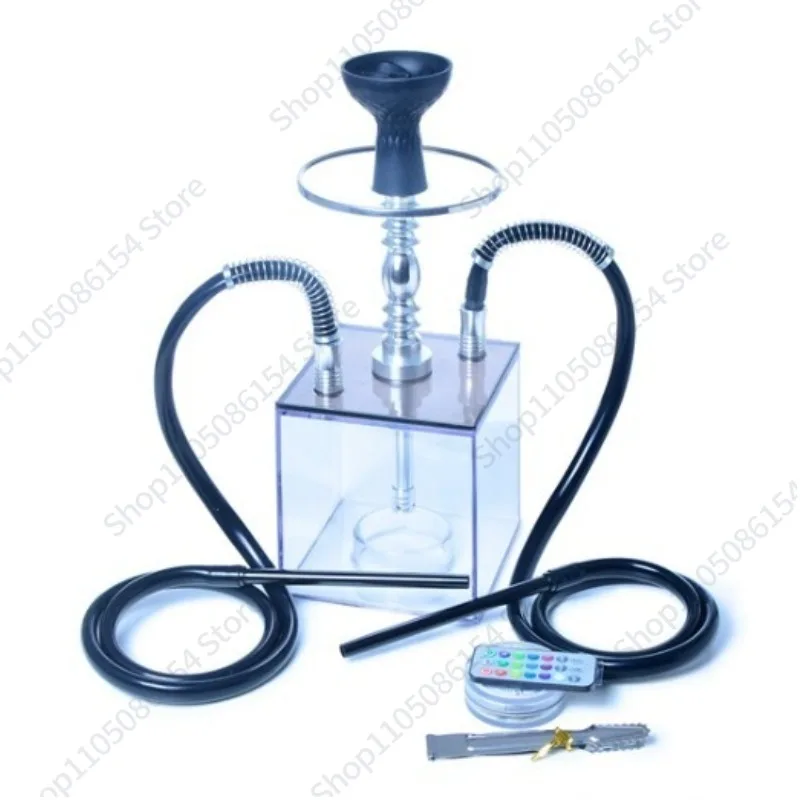 Hookah set Bar KTV decoration, pot full set of high-end large with light double cigarette
Hookah set Bar KTV decoration, pot full set of high-end large with light double cigarette