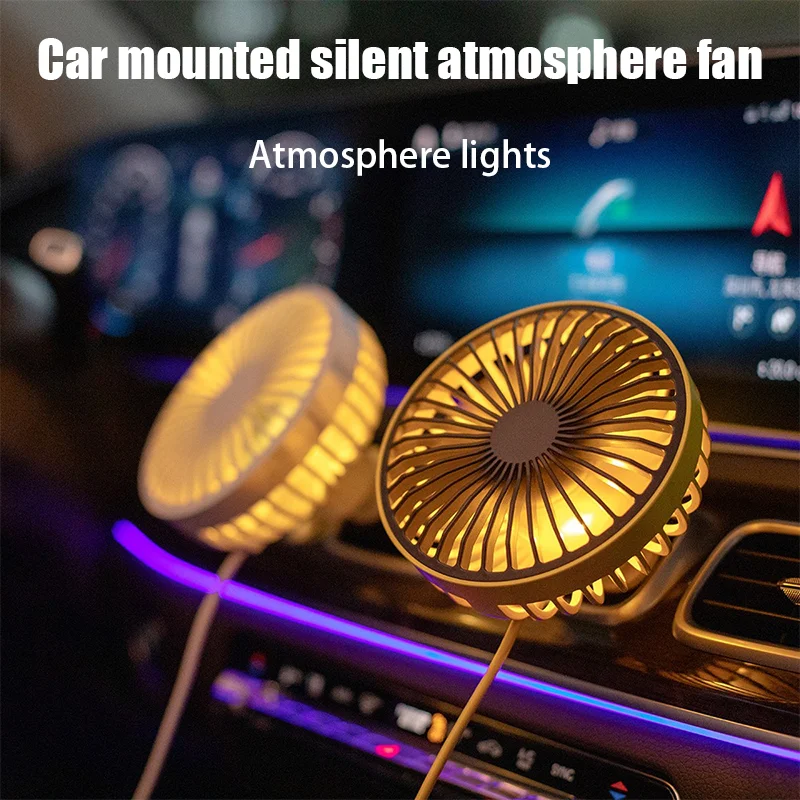 Car Atmosphere lights fan Car air conditioning vent electric fan 12V-24V Truck and car universal fan USB interface power supply
Car Atmosphere lights fan Car air conditioning vent electric fan 12V-24V Truck and car universal fan USB interface power supply