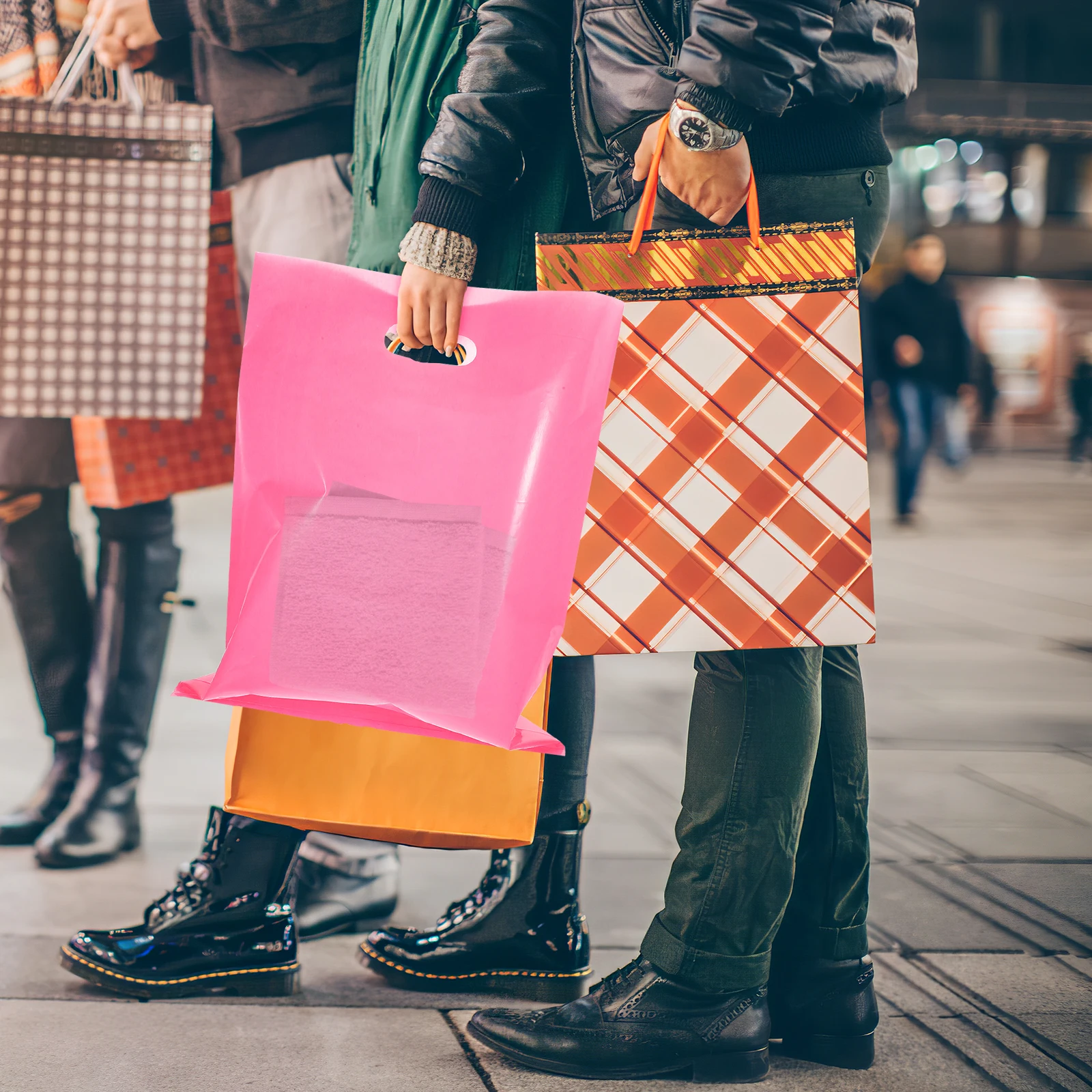 100 Pcs Purple Small Business Bags For Customers Gift Bags 12x15inch Shopping Retail Merch ise Tote H les for Boutique Storage
100 Pcs Purple Small Business Bags For Customers Gift Bags 12x15inch Shopping Retail Merch ise Tote H les for Boutique Storage