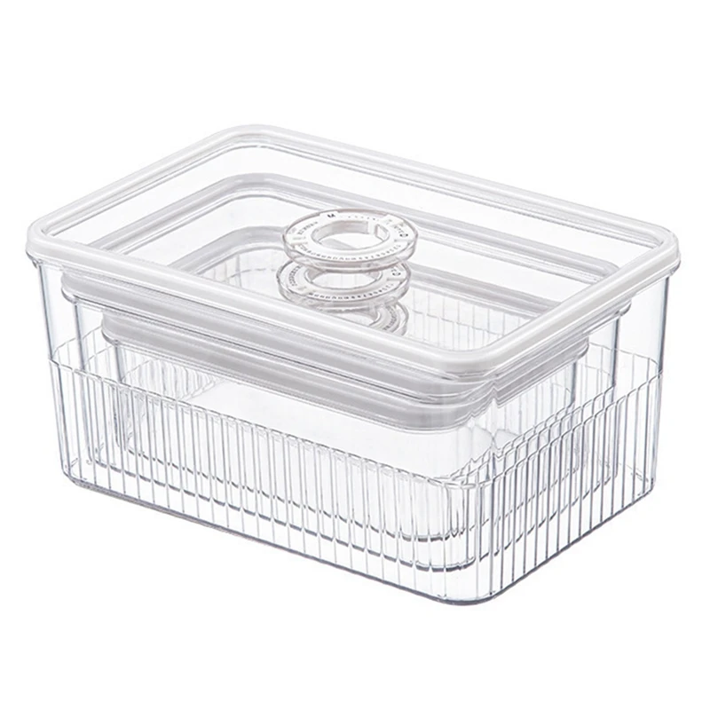 Durable Fresh-Keeping Refrigerator Storage Box For Vegetable And Fruit, Food Storage Container For Pantry Kitchen
Durable Fresh-Keeping Refrigerator Storage Box For Vegetable And Fruit, Food Storage Container For Pantry Kitchen