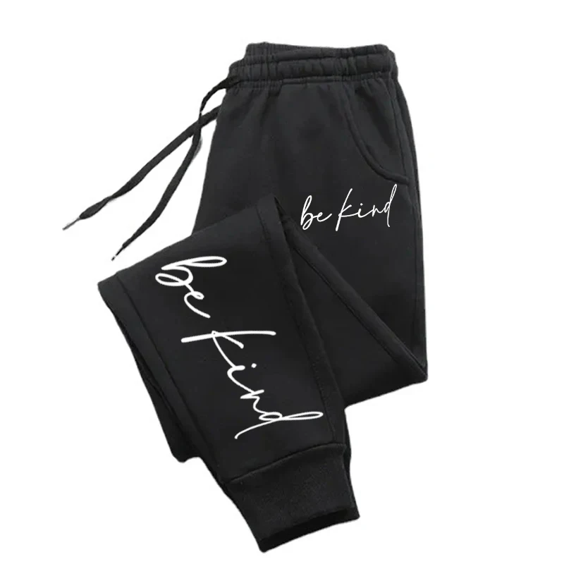 Be Kind Letter Printing Sweatpants Famale Jogger Warm Long Pants Casual Pocket Drawstring Couple Trouser Fashion Fleece Clothes
Be Kind Letter Printing Sweatpants Famale Jogger Warm Long Pants Casual Pocket Drawstring Couple Trouser Fashion Fleece Clothes