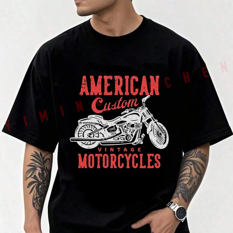 American Custom Vintage Motorcycles Cotton Casual T-shirts Mens Summer Cycling Sportswear Top Tees 2026
American Custom Vintage Motorcycles Cotton Casual T-shirts Mens Summer Cycling Sportswear Top Tees 2026