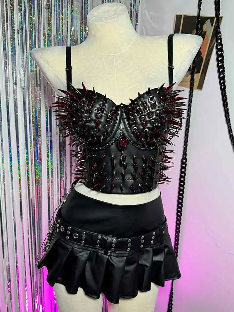 90s Kawaii E-Girls Hand Made Emo Goth Punk Rock Red Studded Chain Y2K Vegan Leather TOPS Grunge DIY Eco Harajuku Teen
90s Kawaii E-Girls Hand Made Emo Goth Punk Rock Red Studded Chain Y2K Vegan Leather TOPS Grunge DIY Eco Harajuku Teen
