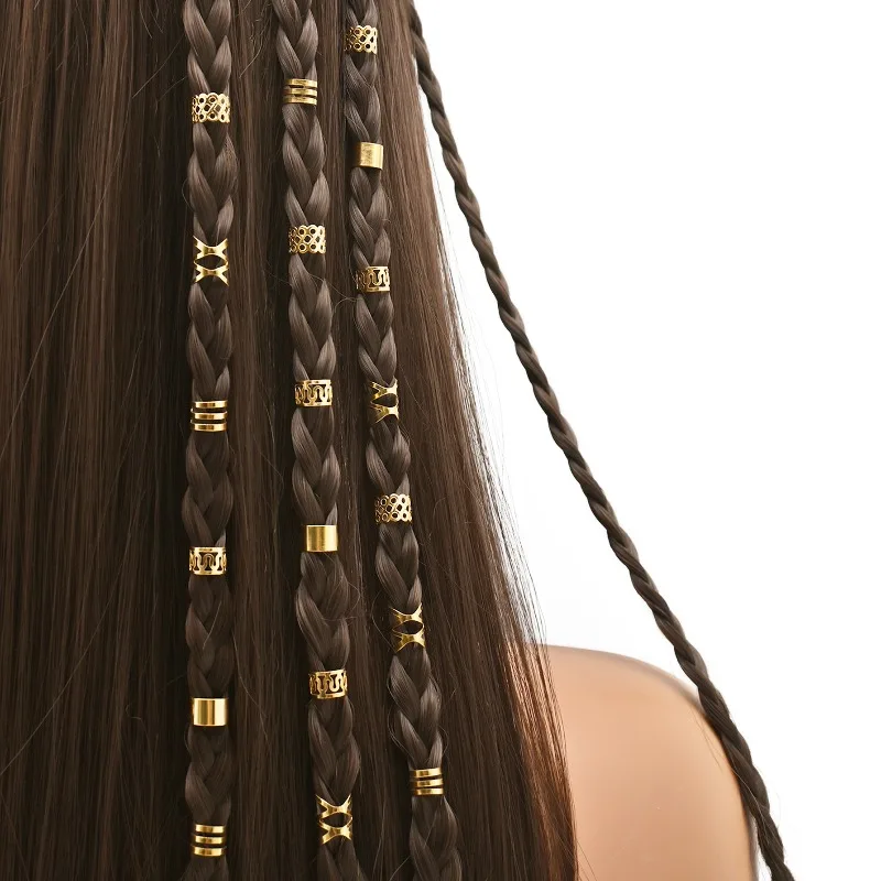 50Pcs Shiny Trendy Metal Dreadlock Hair Rings Set Sweet Tough Cuffs for Braids Festival Party Daily Hair Jewelry for Women Men
50Pcs Shiny Trendy Metal Dreadlock Hair Rings Set Sweet Tough Cuffs for Braids Festival Party Daily Hair Jewelry for Women Men
