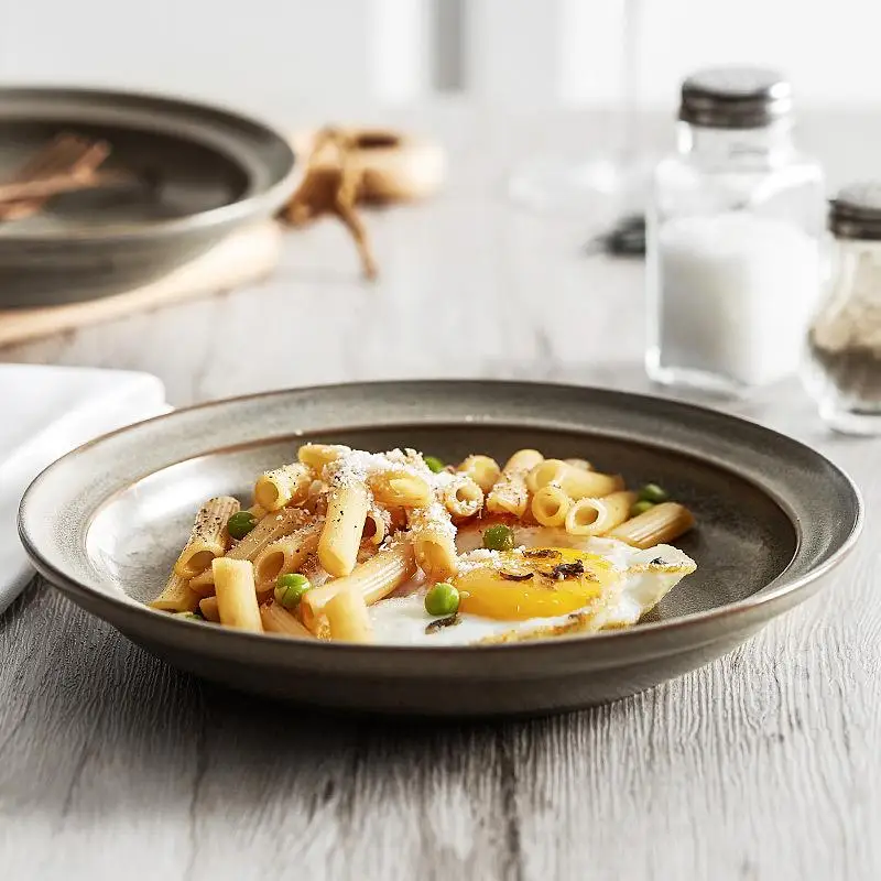 Vivian's Nordic Style Pasta Plate Deep Dish Restaurant Commercial Use Straw Hat Plate Dining Dishware Ceramic round 7 Inch
Vivian's Nordic Style Pasta Plate Deep Dish Restaurant Commercial Use Straw Hat Plate Dining Dishware Ceramic round 7 Inch