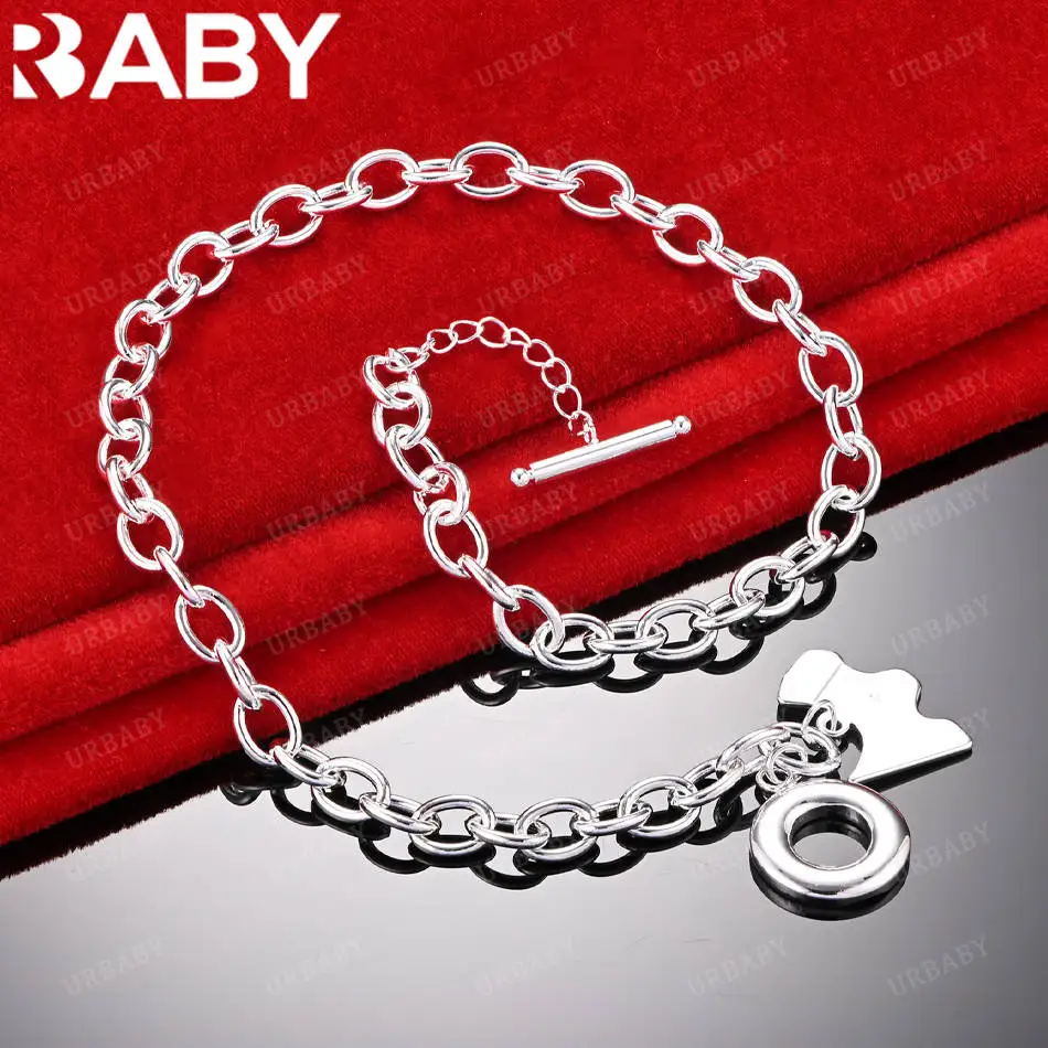 URBABY стерлингового серебра 925 пробы с геометрической пряжкой, ожерелье-цепочка для женщин и мужчин, модные украшения, классические аксессуары для вечеринок Grace
URBABY стерлингового серебра 925 пробы с геометрической пряжкой, ожерелье-цепочка для женщин и мужчин, модные украшения, классические аксессуары для вечеринок Grace