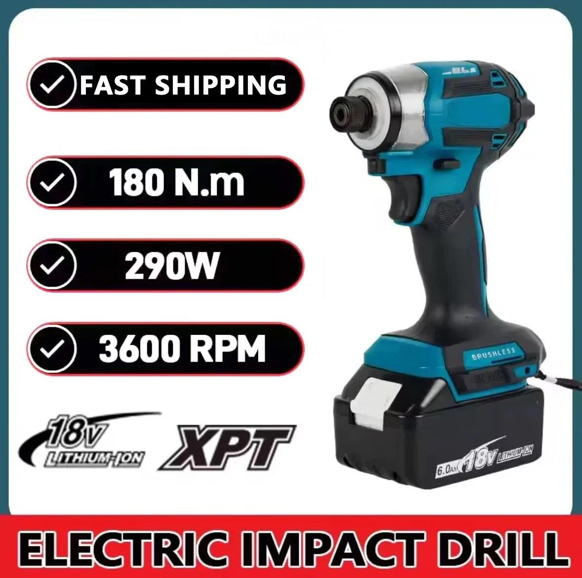Makita DTD173 1800 об/мин аккумуляторная ударная отвертка 180 Нм бесщеточный двигатель электрическая дрель по дереву/болту/Т-режим для Makita 18 В
Makita DTD173 1800 об/мин аккумуляторная ударная отвертка 180 Нм бесщеточный двигатель электрическая дрель по дереву/болту/Т-режим для Makita 18 В