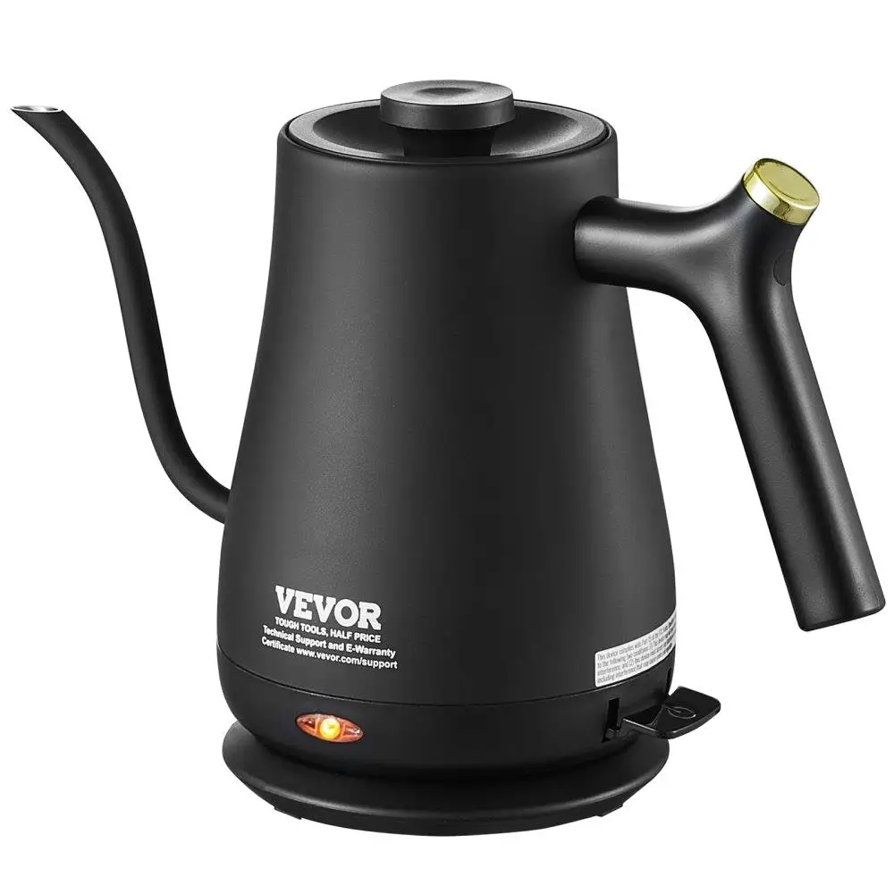 1L Electric Gooseneck Kettle, 1200W Fast Heating Gooseneck Pour Over Coffee Kettle, 304 Grade Stainless Steel Hot
1L Electric Gooseneck Kettle, 1200W Fast Heating Gooseneck Pour Over Coffee Kettle, 304 Grade Stainless Steel Hot