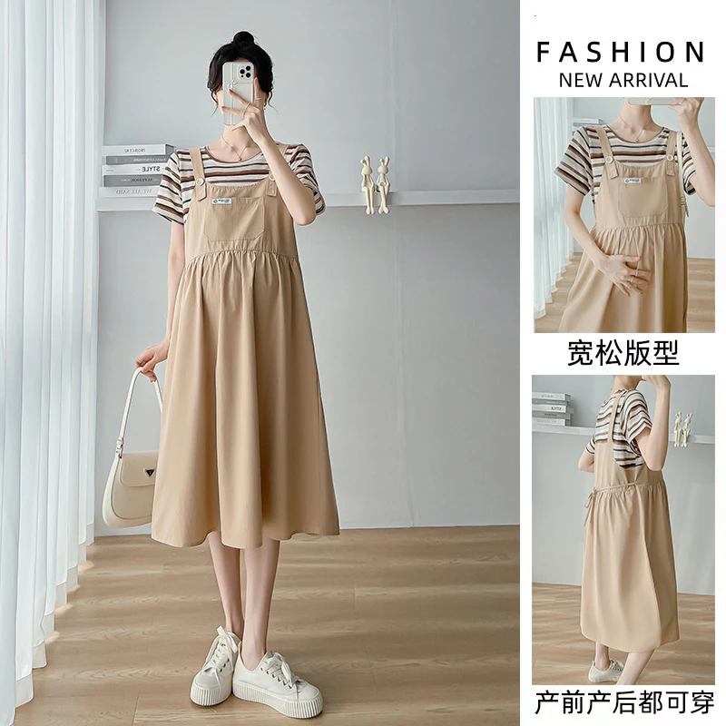 100% Cotton Striped Patchwork Maternity Dress 2024 Summer Short Sleeve Casual Daily Clothes for Pregnant Women Loose Pregnancy
100% Cotton Striped Patchwork Maternity Dress 2024 Summer Short Sleeve Casual Daily Clothes for Pregnant Women Loose Pregnancy