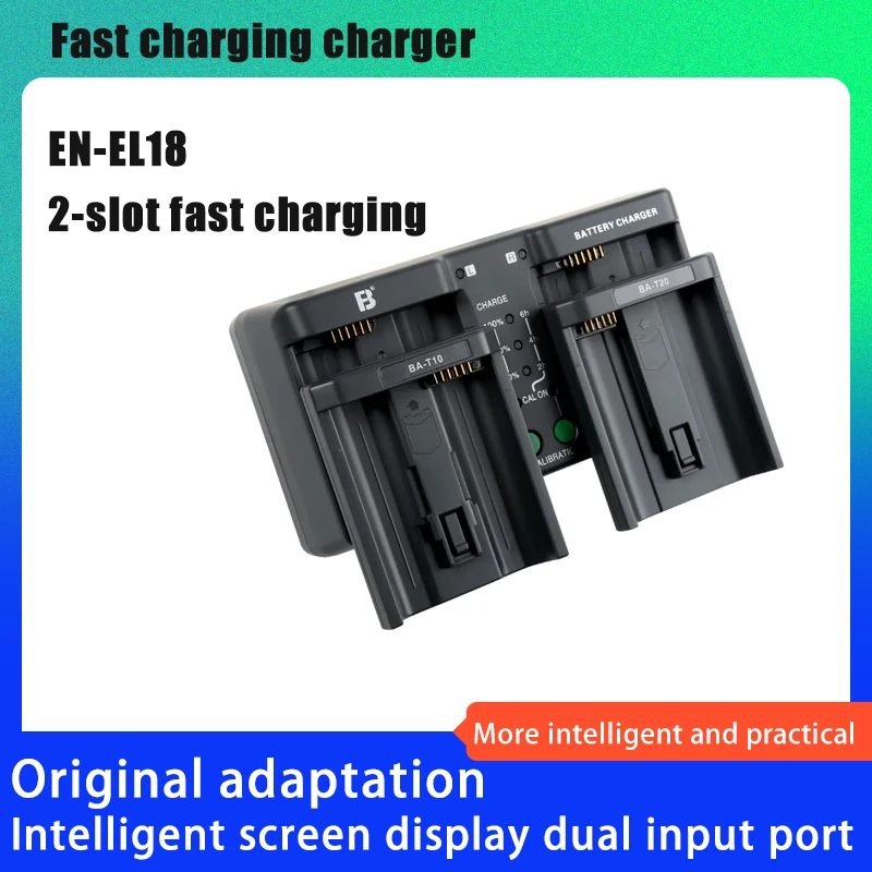 FB EN EL18 Dual Battery Charger for Nikon SLR Digital Camera LP-E19 E4 EL4 AND EL18D EN-EL18a EN-EL18b EN-EL18c MH-33 MH-26
FB EN EL18 Dual Battery Charger for Nikon SLR Digital Camera LP-E19 E4 EL4 AND EL18D EN-EL18a EN-EL18b EN-EL18c MH-33 MH-26