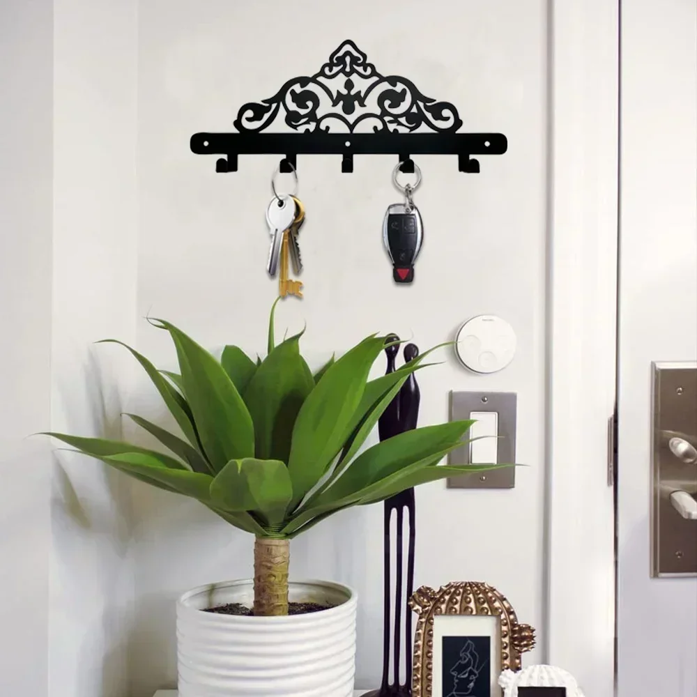 CIFBUY Decoration Decorative Wall Rack Metal Wall Mounted Rack Hook Wall Hanging Key Hanger Household Coat Rack Key Holder keyc
CIFBUY Decoration Decorative Wall Rack Metal Wall Mounted Rack Hook Wall Hanging Key Hanger Household Coat Rack Key Holder keyc