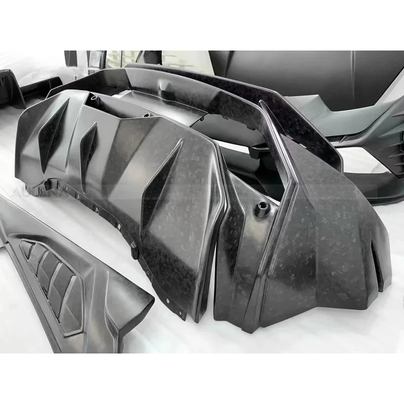 Dry Carbon Fiber Body Kit, Front Bumper Lip Rear Diffuser Spoiler for Huracan Upgrade Tecnica
Dry Carbon Fiber Body Kit, Front Bumper Lip Rear Diffuser Spoiler for Huracan Upgrade Tecnica