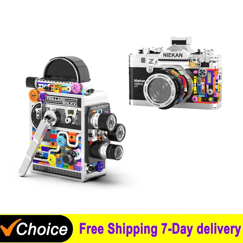 865Pcs Ceative Retro Camera Mechanical Building Blocks Set With LED Lights Idea Home Decoration Holiday Collection Gifts For Kid
865Pcs Ceative Retro Camera Mechanical Building Blocks Set With LED Lights Idea Home Decoration Holiday Collection Gifts For Kid