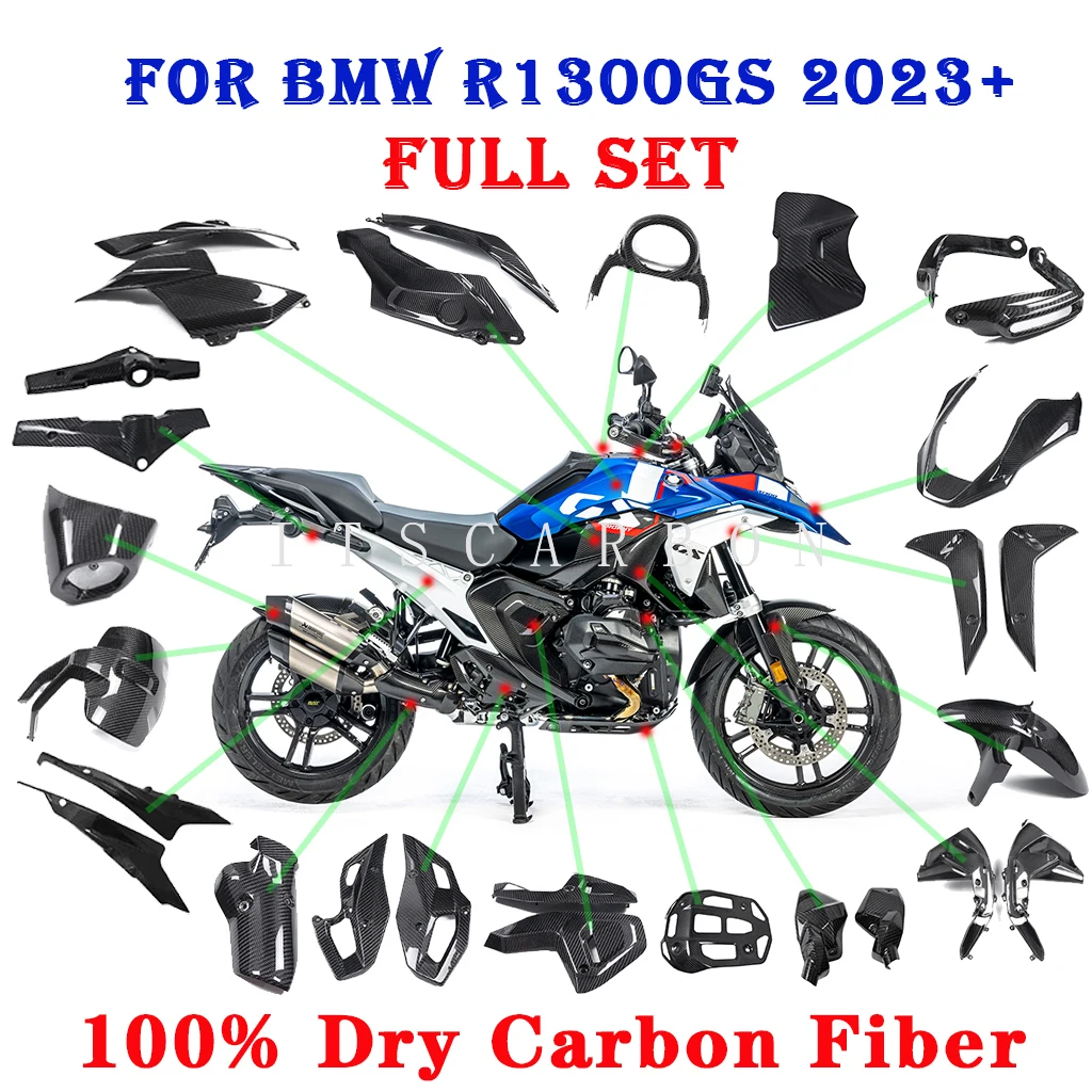 Аксессуары для мотоциклов, полностью детали из настоящего углеродного волокна, обтекатель, панели крыльев, комплекты чехлов для BMW R1300GS R1300 GS 2025 2023 2024
Аксессуары для мотоциклов, полностью детали из настоящего углеродного волокна, обтекатель, панели крыльев, комплекты чехлов для BMW R1300GS R1300 GS 2025 2023 2024