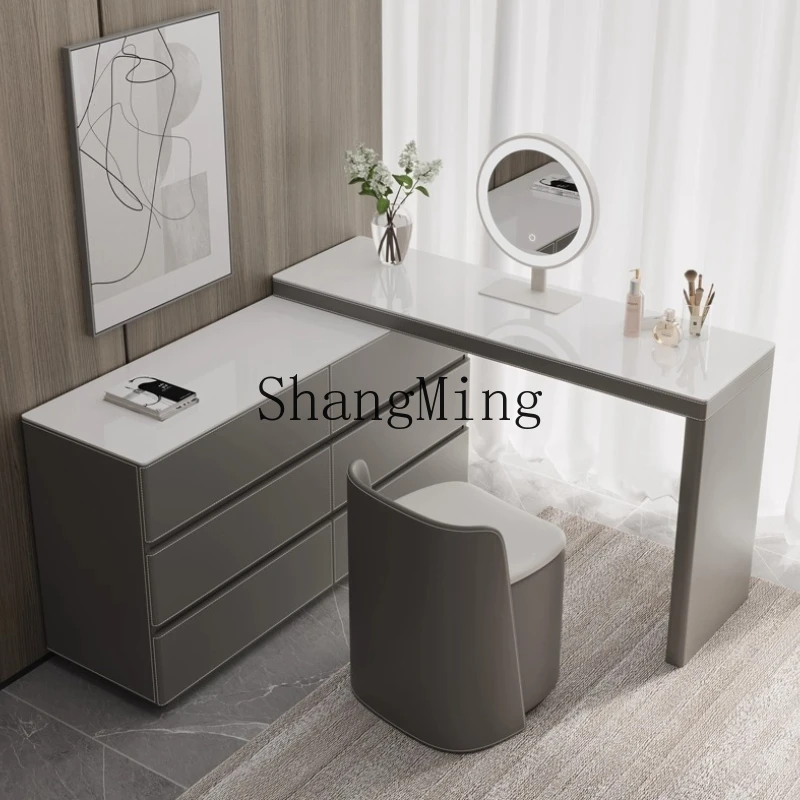 DHY minimalist high-end saddle leather rock slab dresser bedroom premium sense chest large capacity
DHY minimalist high-end saddle leather rock slab dresser bedroom premium sense chest large capacity