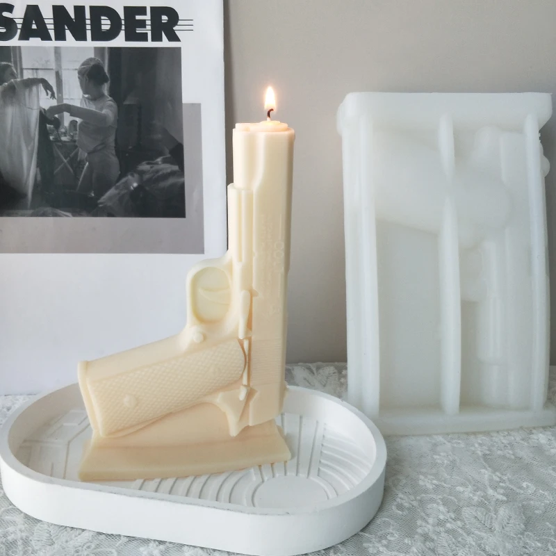 AT0130 New Design DIY Home Decoration Plaster Candle Mould 3D Gun Silicone Candle Mold
AT0130 New Design DIY Home Decoration Plaster Candle Mould 3D Gun Silicone Candle Mold