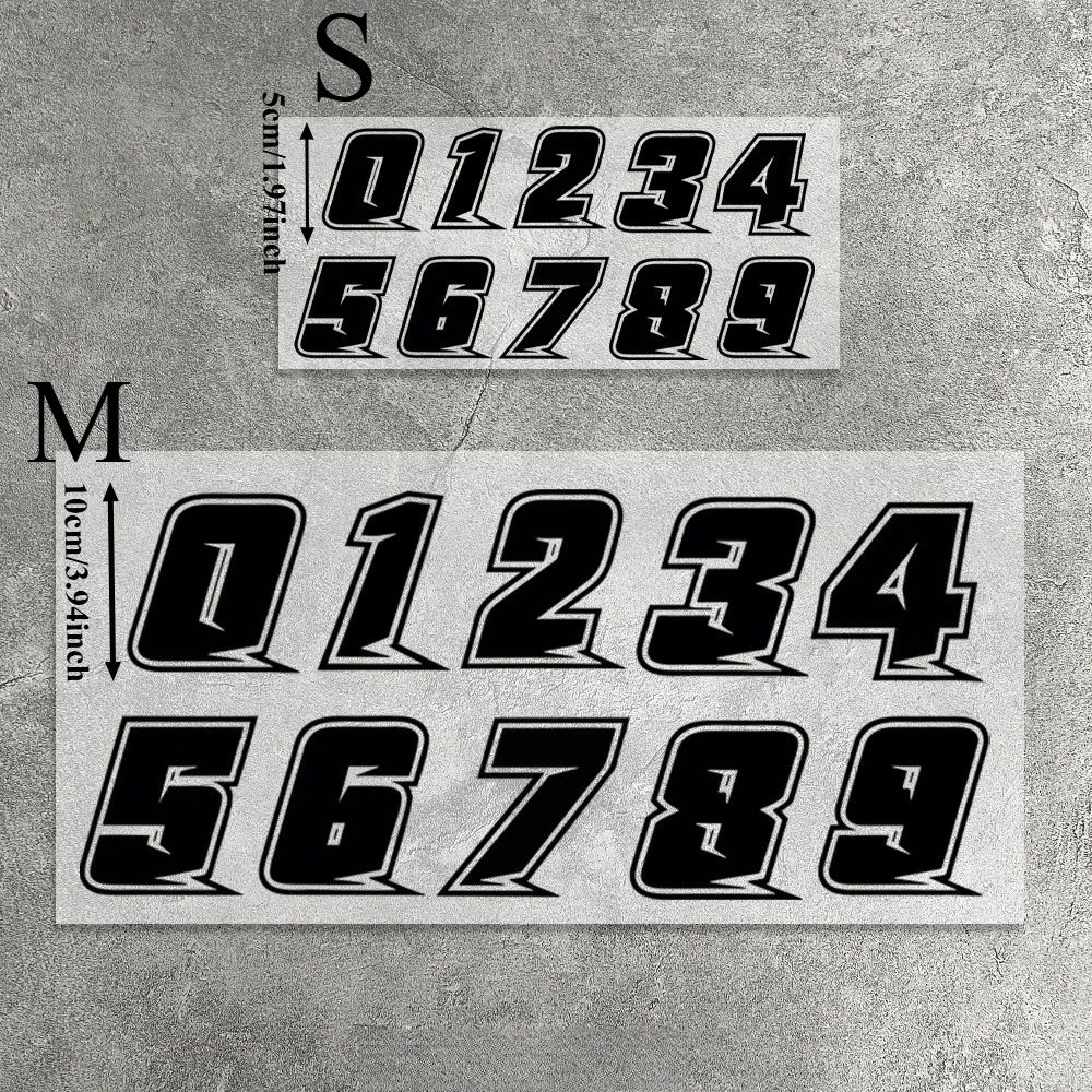 0-9 Racing Number Vinyl Stickers, Black & White Outline Waterproof Decals for Motorcycle Bike Car Helmet
0-9 Racing Number Vinyl Stickers, Black & White Outline Waterproof Decals for Motorcycle Bike Car Helmet