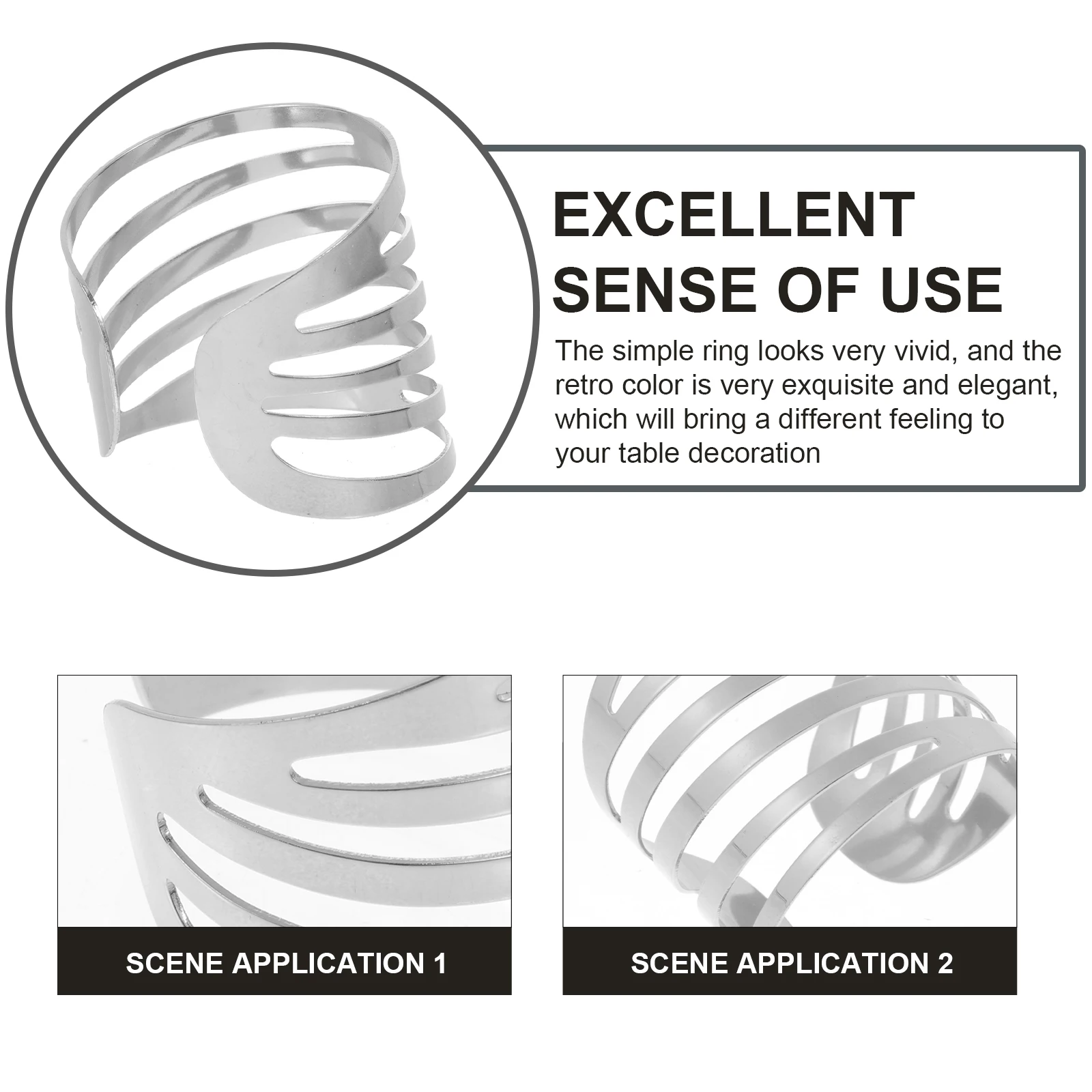 12pcs Napkin Rings Iron Holder Silver Table Decor Reusable Banquet Dining Party Supply KitchenDecoration
12pcs Napkin Rings Iron Holder Silver Table Decor Reusable Banquet Dining Party Supply KitchenDecoration