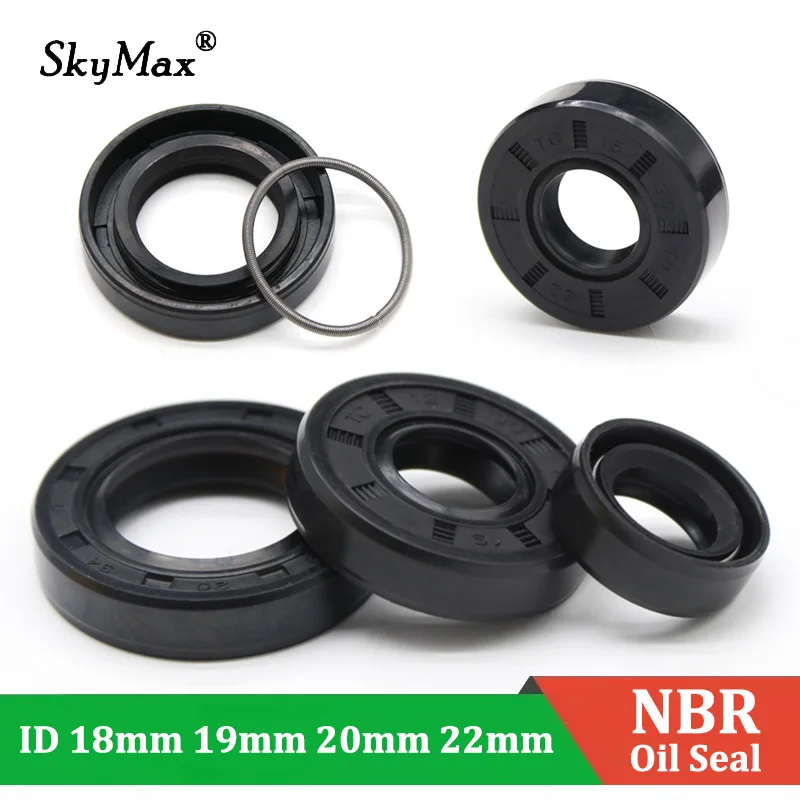 ID 18/19/20/22mm OD 24~52mm THK 5/6/8/10/12mm TC NBR Oil Seals Rubber Double Lip Oil Resistant Rotating Shaft Skeleton Gasket
ID 18/19/20/22mm OD 24~52mm THK 5/6/8/10/12mm TC NBR Oil Seals Rubber Double Lip Oil Resistant Rotating Shaft Skeleton Gasket