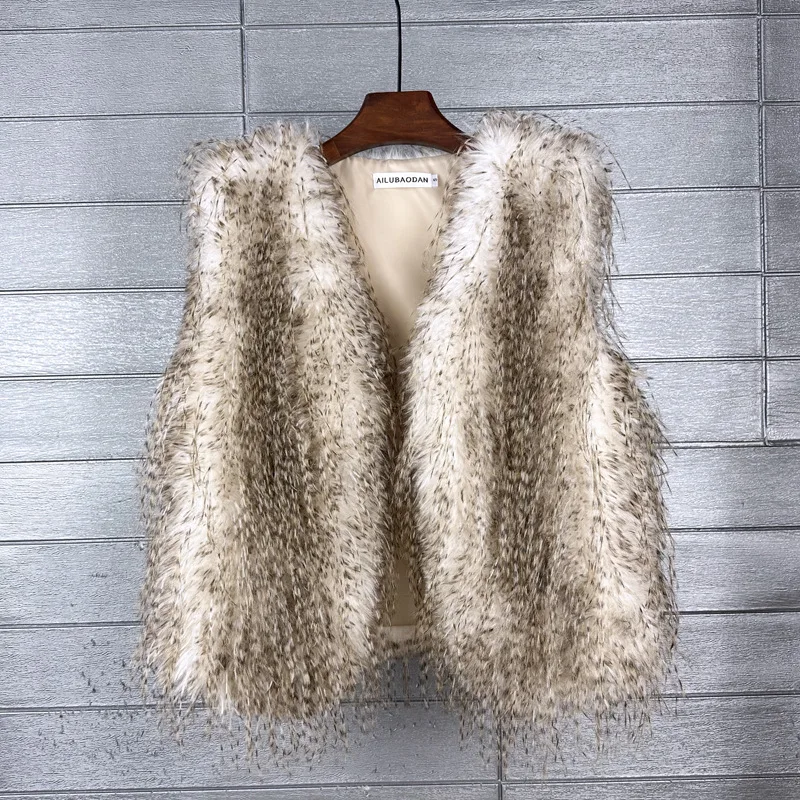 Women's Eco-Friendly Artificial Fur Vest Turkey Feather Canary Thermal Jacket Casual Outerwear
Women's Eco-Friendly Artificial Fur Vest Turkey Feather Canary Thermal Jacket Casual Outerwear