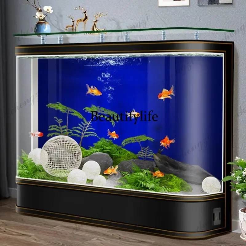 HR NQ Hot-bending One-Piece Eco Aquarium - Large Self-Cleaning Goldfish Tank with Ultra Clear Glass for Luxury Home Furniture
HR NQ Hot-bending One-Piece Eco Aquarium - Large Self-Cleaning Goldfish Tank with Ultra Clear Glass for Luxury Home Furniture