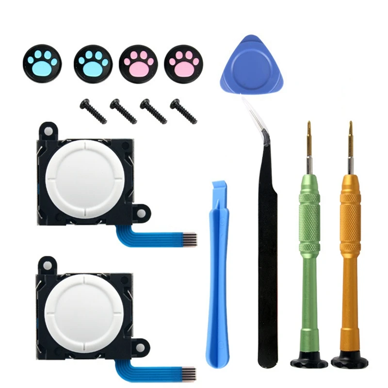 3D Analog Joystick Repair Kit For NS Switch Lite Joycon Controller LR Joystick+Screwdriver+Joystick Cap Repair Parts Accessories
3D Analog Joystick Repair Kit For NS Switch Lite Joycon Controller LR Joystick+Screwdriver+Joystick Cap Repair Parts Accessories