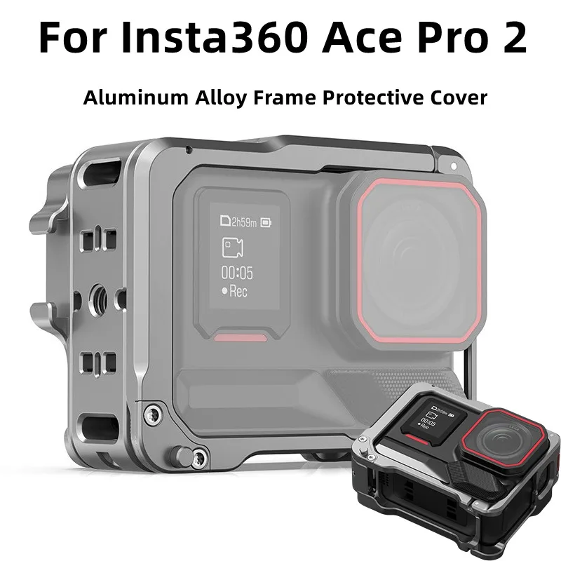 For Insta360 Ace Pro 2 Aluminum Alloy Metal Frame Protective Case Camera Cage Mount Expandable Adapter Frame Metal Case
For Insta360 Ace Pro 2 Aluminum Alloy Metal Frame Protective Case Camera Cage Mount Expandable Adapter Frame Metal Case