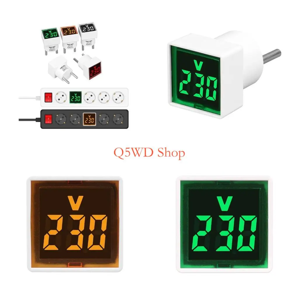 Q5WD Square Digital Voltmeter AC220V/230V напряжения указывает на устройство для домашнего использования
Q5WD Square Digital Voltmeter AC220V/230V напряжения указывает на устройство для домашнего использования