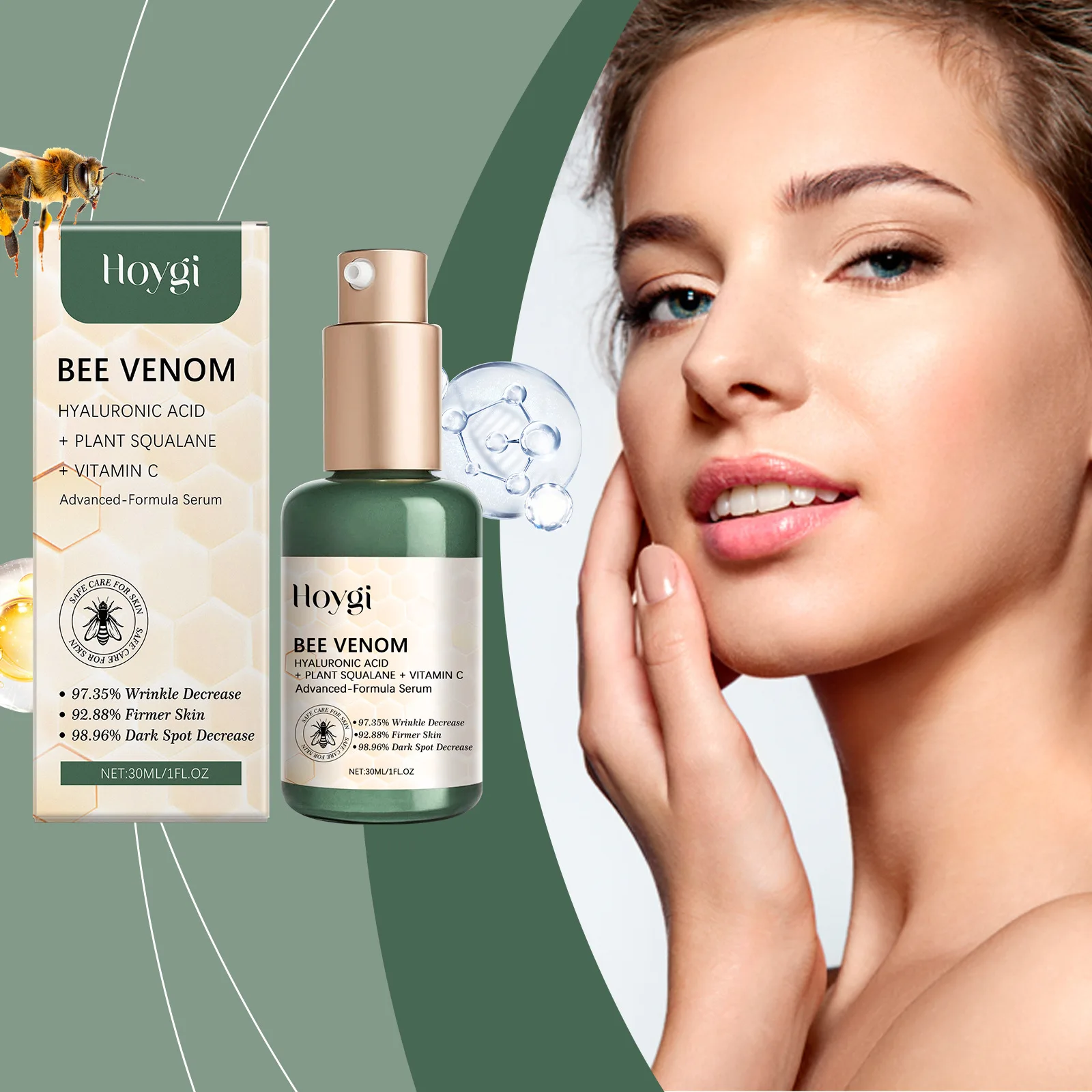Facial Moisturizing Serum Delicate Skin Gentle Moisturizing Firming Smooth Nourishing Softening Serum Enhance Skin Elasticity
Facial Moisturizing Serum Delicate Skin Gentle Moisturizing Firming Smooth Nourishing Softening Serum Enhance Skin Elasticity