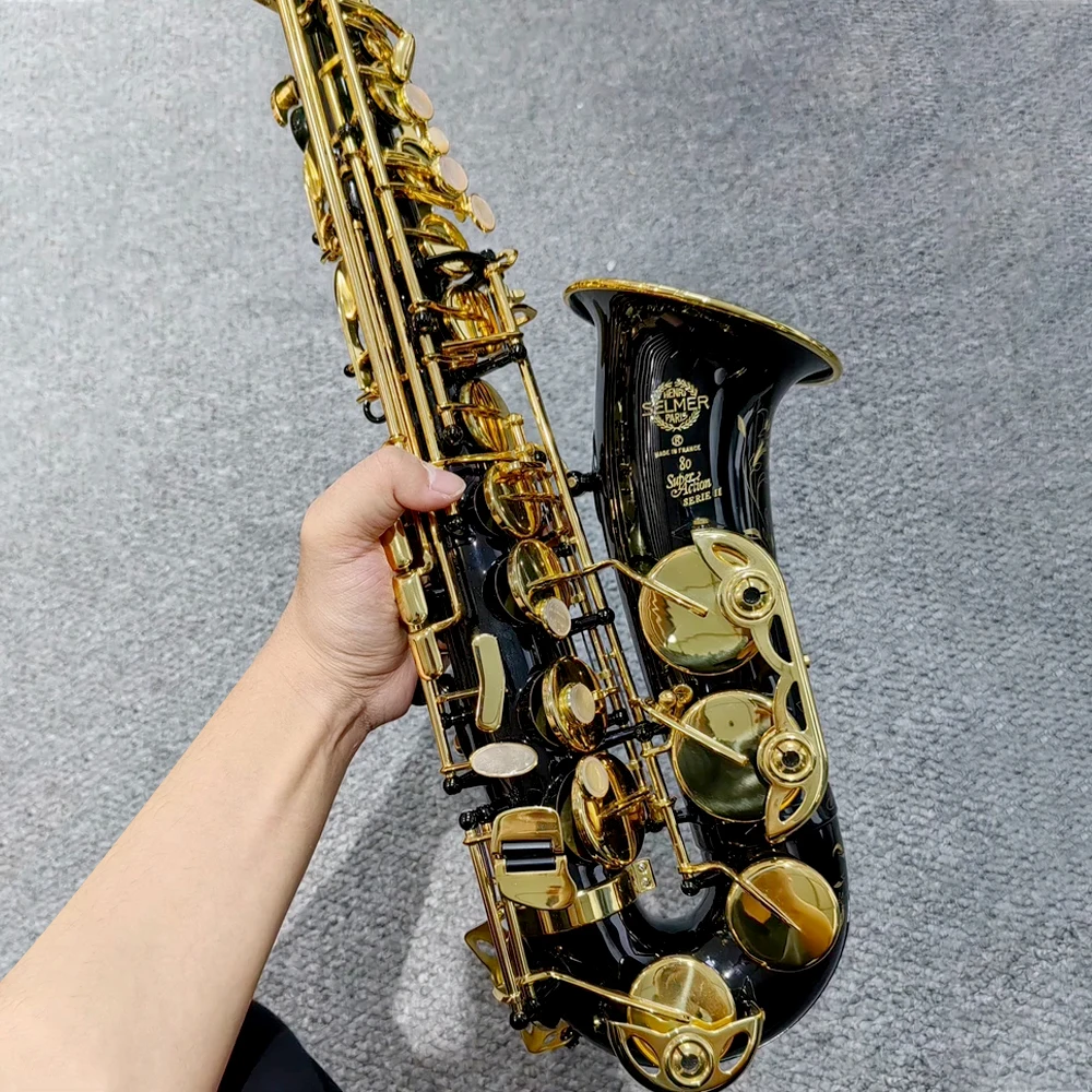 France Brand SAS-802 Alto Saxophone Black nickel gold key Professional 802 Sax Alto musical instrument Mouthpiece With Case
France Brand SAS-802 Alto Saxophone Black nickel gold key Professional 802 Sax Alto musical instrument Mouthpiece With Case
