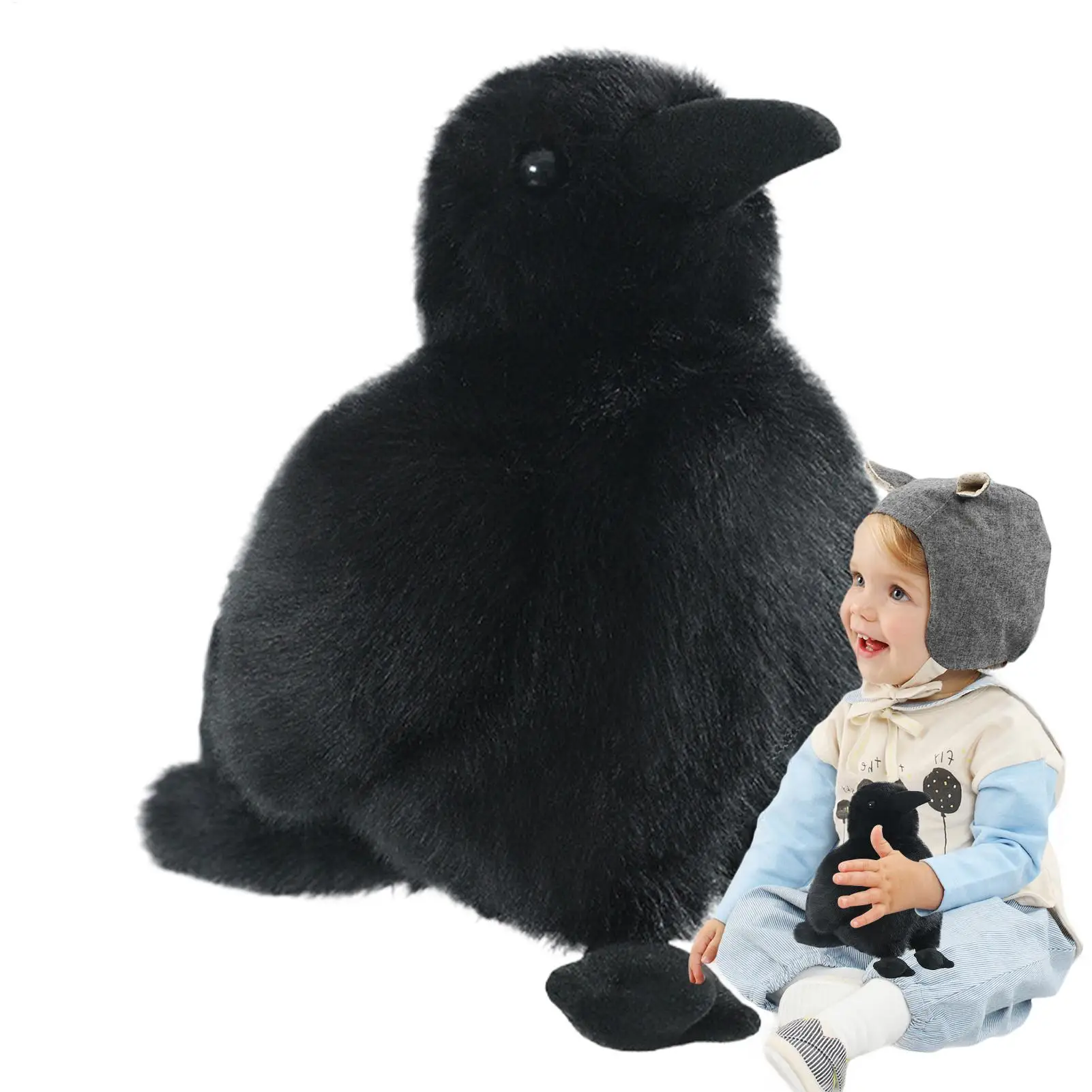 Simulation Crow Plush Toy Realistic Raven Doll Soft Stuffed Animal Cartoon Collection Decor for Bedroom Office Living Room Game
Simulation Crow Plush Toy Realistic Raven Doll Soft Stuffed Animal Cartoon Collection Decor for Bedroom Office Living Room Game