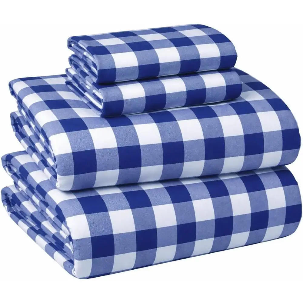 100% Cotton King Sheet Set, Soft, Warm, Deep Pocket, Nano-Tech Anti-Pilling, Brushed, Navy Blue, 4-Piece
100% Cotton King Sheet Set, Soft, Warm, Deep Pocket, Nano-Tech Anti-Pilling, Brushed, Navy Blue, 4-Piece