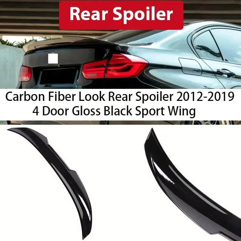 Carbon Fiber Look Rear Trunk Spoiler Sport Wing 2012-2019 4 Door Sedan Gloss Black Auto Exterior Tuning Accessory
Carbon Fiber Look Rear Trunk Spoiler Sport Wing 2012-2019 4 Door Sedan Gloss Black Auto Exterior Tuning Accessory