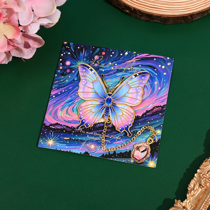 Beautiful Butterfly Bookmark Retro Metal Bookmarks Aesthetic Stationery Book Lover Gifts Reading Accessories School Supplies
Beautiful Butterfly Bookmark Retro Metal Bookmarks Aesthetic Stationery Book Lover Gifts Reading Accessories School Supplies