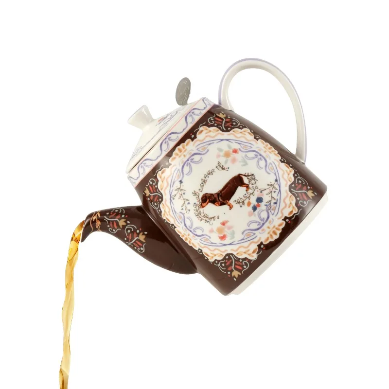 London Pottery 500ML dog bone china tea pot with infuser ceramic teapot porcelain kettle
London Pottery 500ML dog bone china tea pot with infuser ceramic teapot porcelain kettle