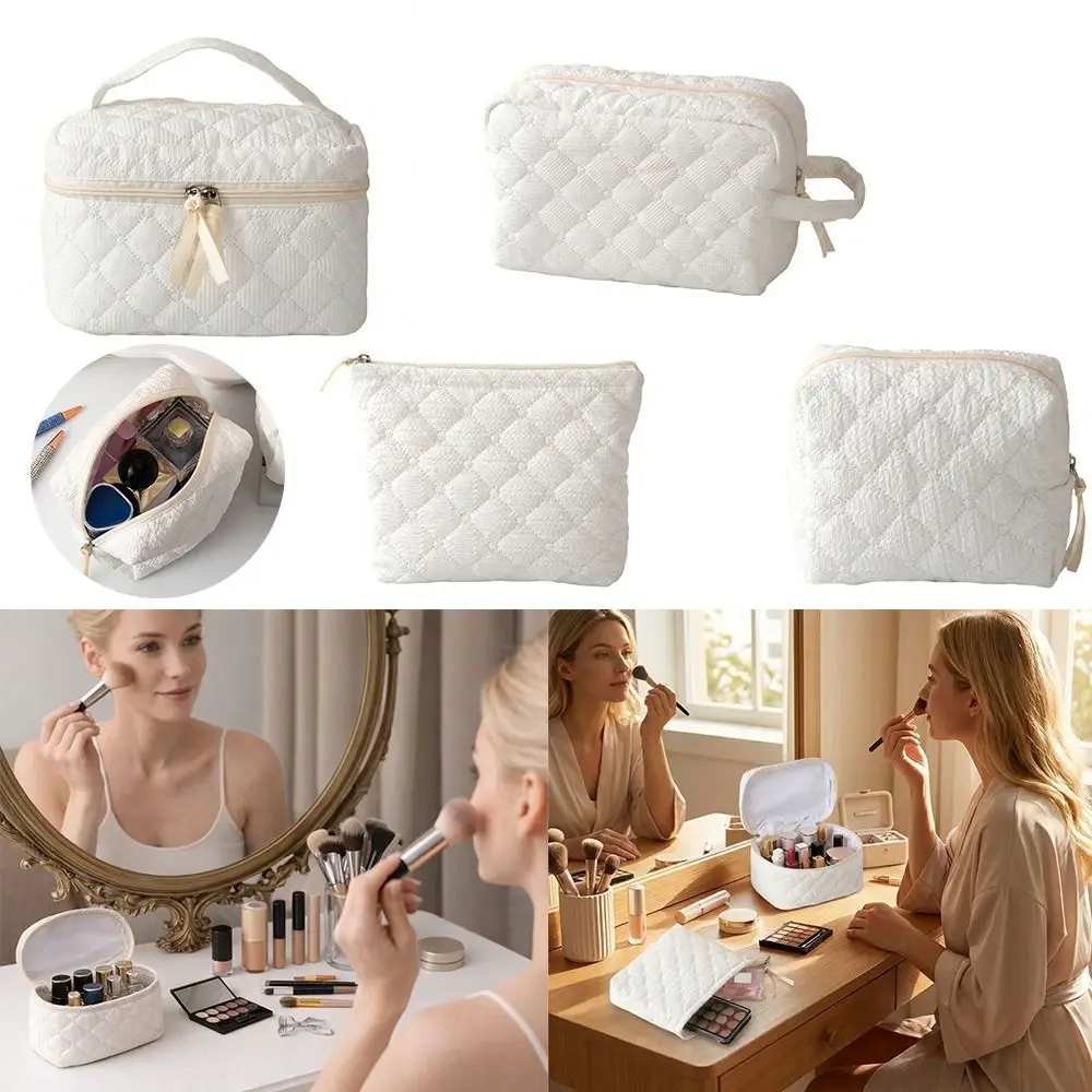 Minimalist Quilted Makeup Bag Large Capacity Portable Cosmetic Bag Multifunctional Toiletry Bag Home Travel
Minimalist Quilted Makeup Bag Large Capacity Portable Cosmetic Bag Multifunctional Toiletry Bag Home Travel