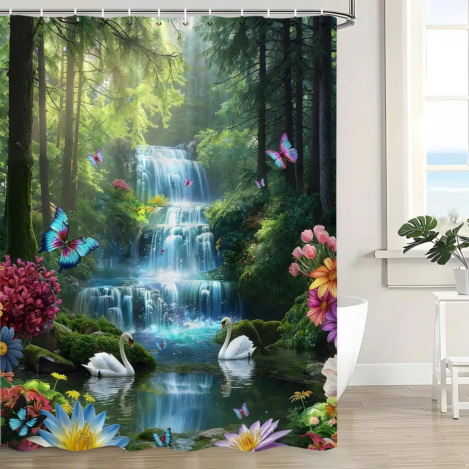 Forest Tree Shower Curtain Misty Nature Scenery Landscape Bath Curtain For Bathroom Decor Waterproof Polyester Fabric with Hooks
Forest Tree Shower Curtain Misty Nature Scenery Landscape Bath Curtain For Bathroom Decor Waterproof Polyester Fabric with Hooks