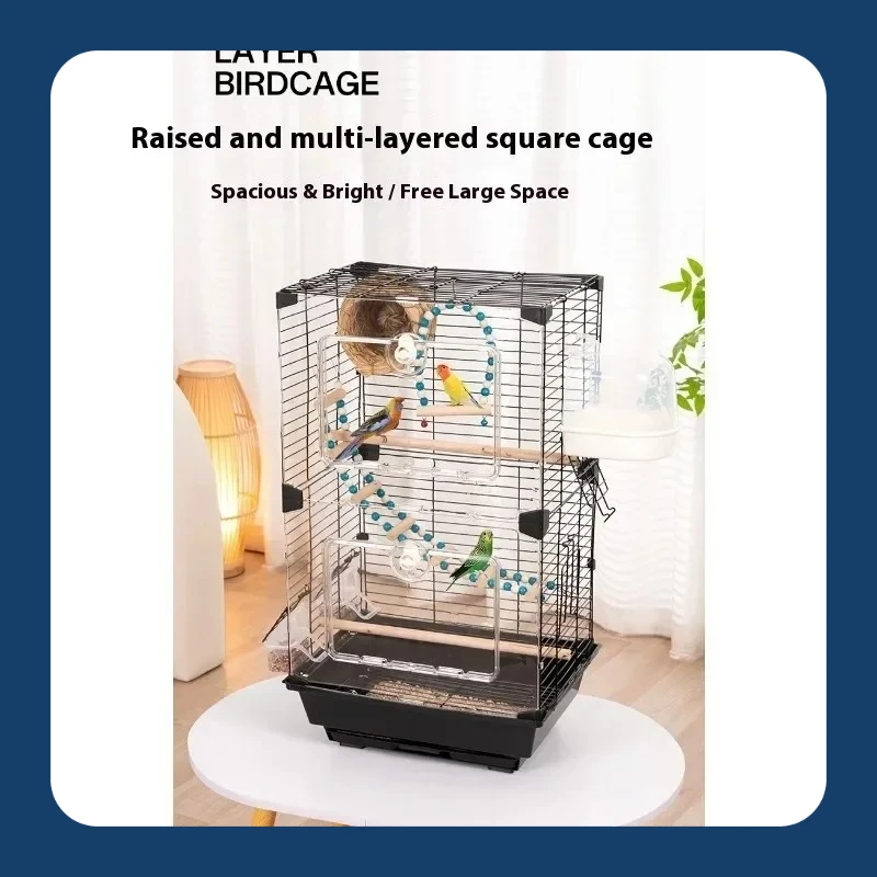Acrylic Bird Cage Parrot Cage for Budgie Cockatiel Lovebird Large Size Two-Tier Spacious Home Bird Villa
Acrylic Bird Cage Parrot Cage for Budgie Cockatiel Lovebird Large Size Two-Tier Spacious Home Bird Villa
