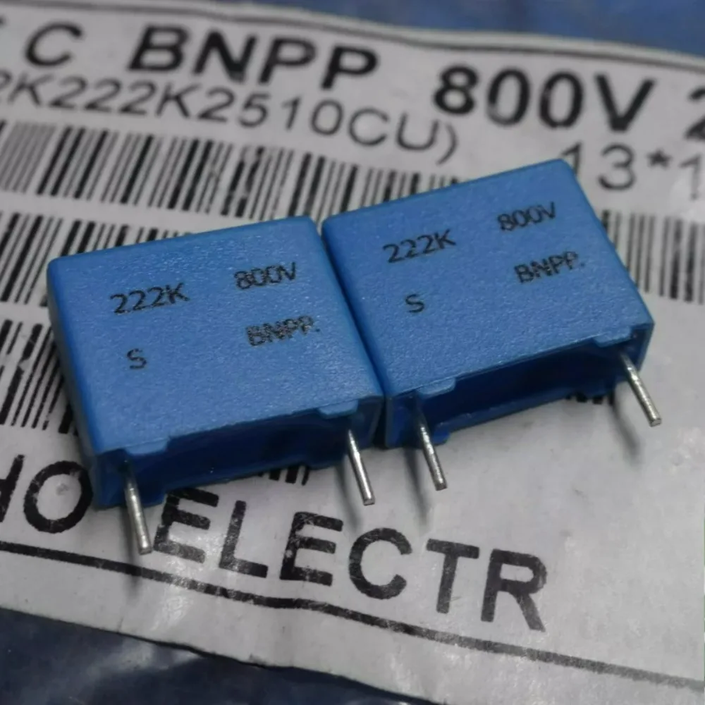 20pcs/lot SUNG HO BNPP 0.0022uf 800V 2.2nf 2200pf 2n2 222 K Brand New 10mm Film Capacitor
20pcs/lot SUNG HO BNPP 0.0022uf 800V 2.2nf 2200pf 2n2 222 K Brand New 10mm Film Capacitor
