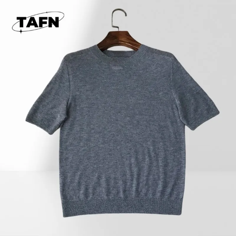Short-Sleeved Bottoming Shirt Fashionable All-Match Beautiful Exquisite Trendy Fashion Premium T-Shirt for Casual Occasions
Short-Sleeved Bottoming Shirt Fashionable All-Match Beautiful Exquisite Trendy Fashion Premium T-Shirt for Casual Occasions